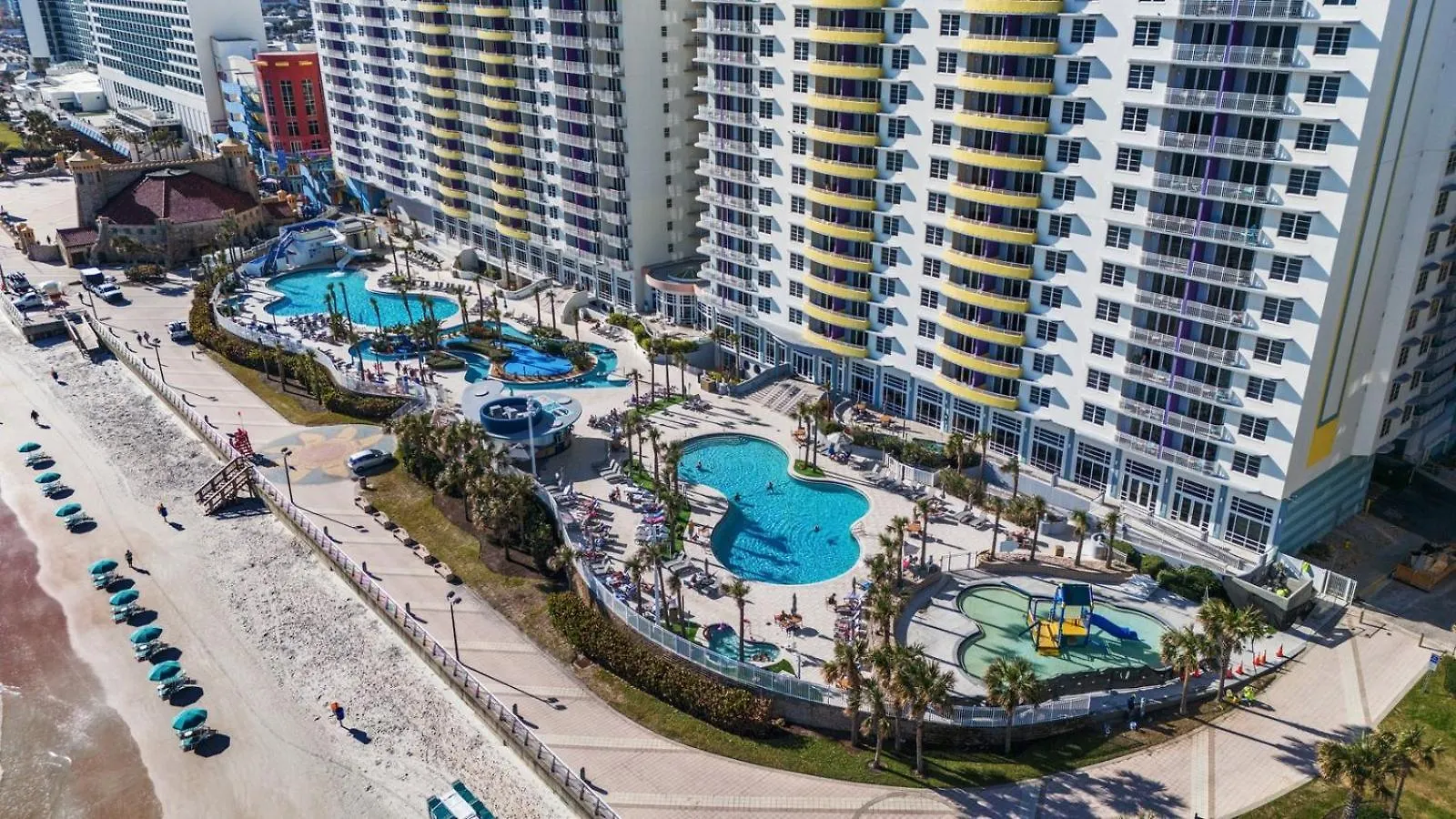 Oceanfront Bliss 2 Bedroom Retreat With Direct Ocean Front Balcony At The Wyndham Ocean Walk Resort 데이토나 비치 0*,  미국